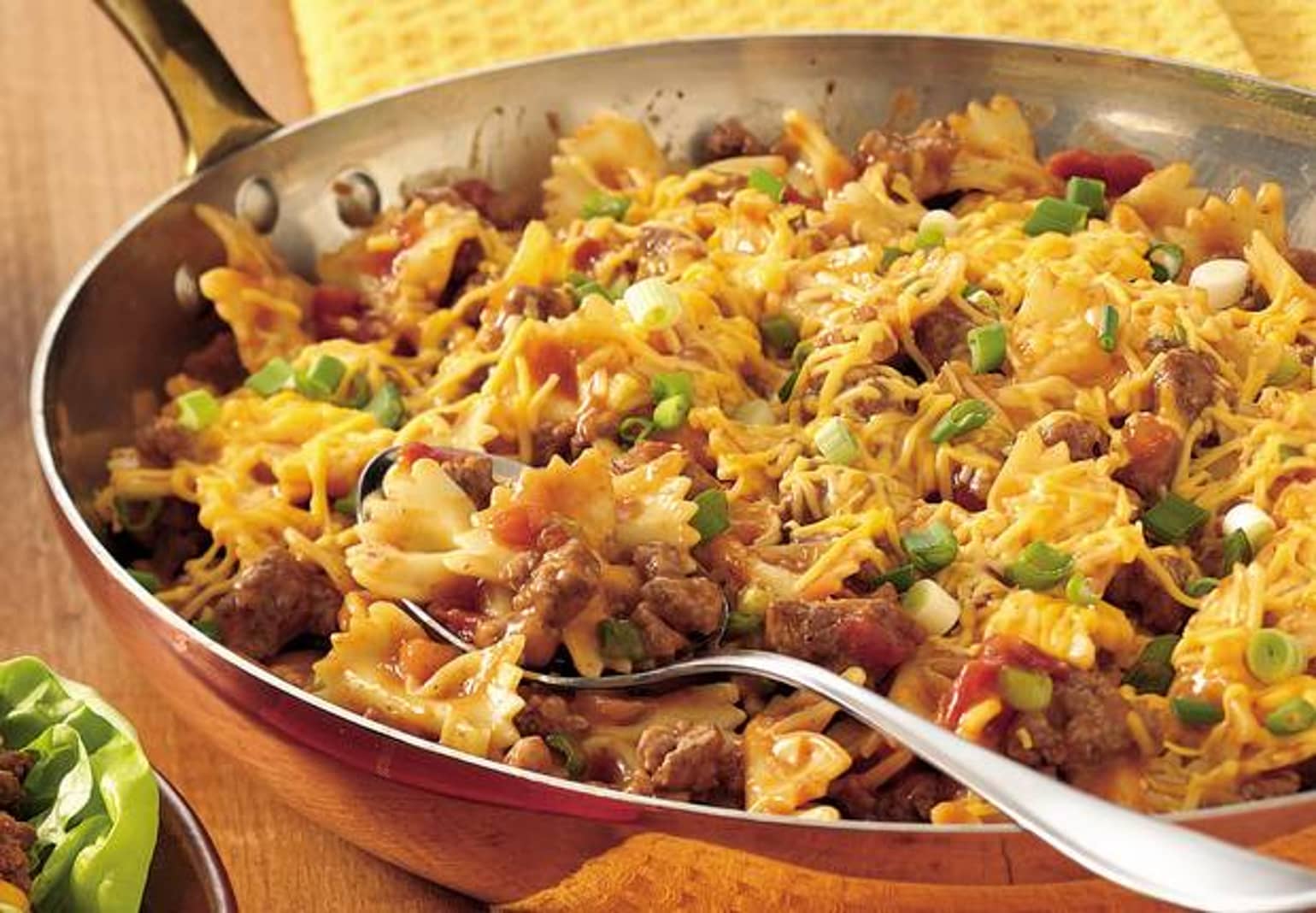 Easy Cheesy Beef and Bow Ties
